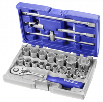 Expert doppendoos - 1/2In 6-kant 8-32 mm - E032900 (22St)