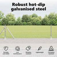 VidaXL Afrasteringspaal 26 pcs grijs 3,2 x 3,2 x 50 cm - thumbnail