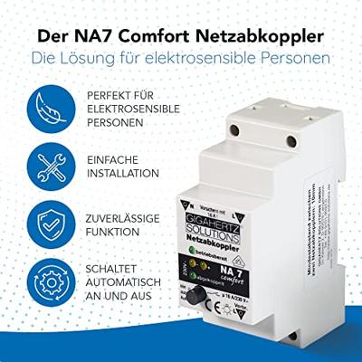 Gigahertz Solutions NA7 Netafkoppelaar 1 stuk(s) Schakelspanning (max.): 230 V/AC 16 A 2300 W Restrimpel: 4 mV Gigahertz Solutions NA7 Netafkoppelaar 1 stuk(s) Schakelspanning (max.): 230 V/AC 16 A 2300 W Restrimpel: 4 mV