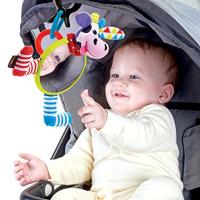 Yookidoo kinderwagenhanger koe met spiegel 12 cm - thumbnail