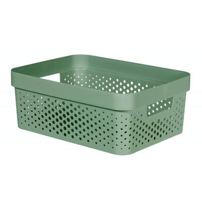 Curver infinity dots opbergmand 11l groen