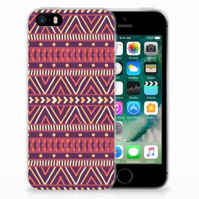 Apple iPhone SE | 5S | TPU bumper | Aztec Paars Apple iPhone SE | 5S | TPU bumper | Aztec Paars
