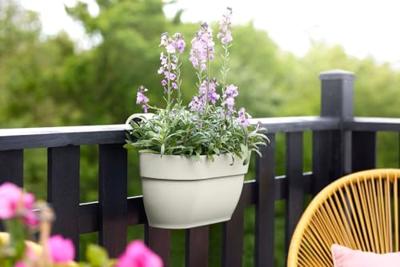 Elho Vibia Campana Medium Hangpot Wit - thumbnail
