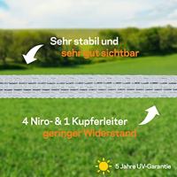 Gallagher PowerLine lint 12,5mm wit 200m - 026237 026237 - thumbnail