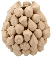 Daan Kromhout Design vaas aardewerk forest fruit 15x16cm zand - thumbnail