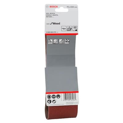 Bosch Accessories 2608606070 Schuurband Korrelgrootte (num) 60 (l x b) 533 mm x 75 mm 3 stuk(s) Bosch Accessories 2608606070 Schuurband Korrelgrootte (num) 60 (l x b) 533 mm x 75 mm 3 stuk(s)