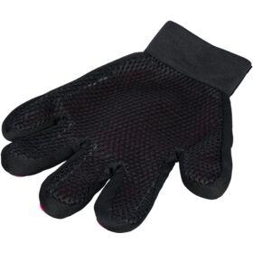 Trixie vachtverzorgingshandschoen mesh-materiaal / tpr roze / zwart