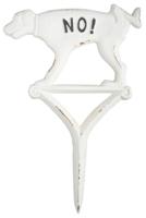 Hondenbordje niet plassen wit - thumbnail