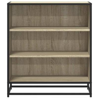 Dressoir 68x35x76 cm bewerkt hout en metaal sonoma eikenkleur
