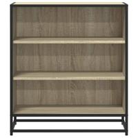 Dressoir 68x35x76 cm bewerkt hout en metaal sonoma eikenkleur - thumbnail