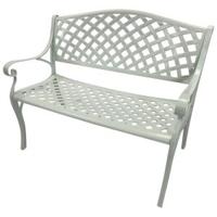 Ronda metalen tuinbank - Aluminium - Wit - thumbnail