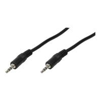 LogiLink CA1051 Jackplug Audio Aansluitkabel [1x - 1x ] 3.00 m Zwart (mat) - thumbnail