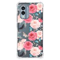Nokia X30 Case Butterfly Roses - thumbnail