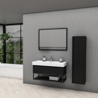 Badkamermeubelset BWS Harper 60 cm Mat Zwart - thumbnail