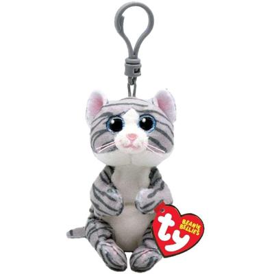 TY beanie babies bellies clip knuffel kat mitzi 10 cm