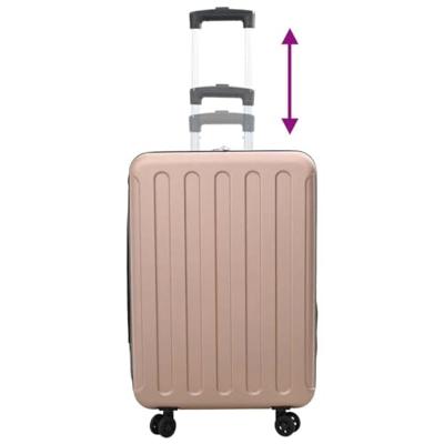 VidaXL Koffer met slot roségoud 43 x 27 x 66 cm abs kunststof