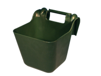 OK Plast Voerbak met ophangbeugel 14 l Groen - thumbnail