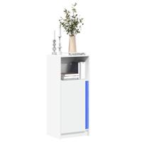 Dressoir met LED 42,5x34x100 cm bewerkt hout wit - thumbnail