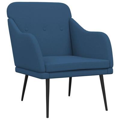 Fauteuil 63x76x80 cm stof blauw