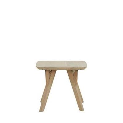 Light & Living Bijzettafel 'Quenza' Mangohout, 50 x 50cm, kleur Naturel