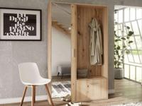 Vestiaire BISCOTE 2 deuren artisan eik - thumbnail