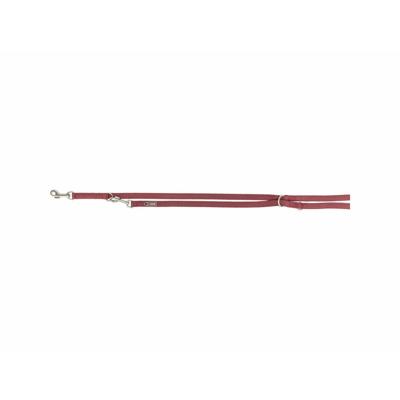 TRIXIE HONDENRIEM PREMIUM VERSTELBAAR TWEELAAGS SANGRIA 200X1,5 CM