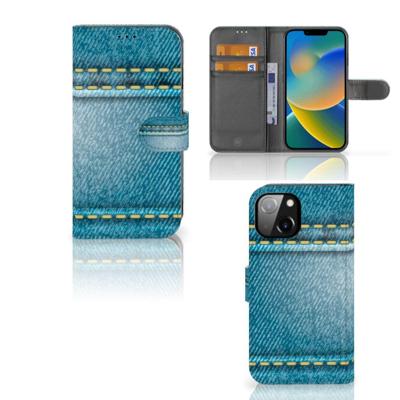 Apple iPhone 14 | Wallet Case | met Pasjes | Jeans Apple iPhone 14 | Wallet Case | met Pasjes | Jeans