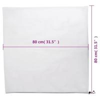 VidaXL Plantenhoezen met trekkoord 8 st 70 g/m² 0,8x0,8 m - thumbnail