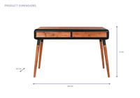 Wandtafel DKD Home Decor Zwart Natuurlijk Donkerbruin Donker grijs Metaal Spar 120 x 50 x 77 cm - thumbnail