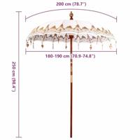 Parasol Anders Crme x 250 cm - thumbnail