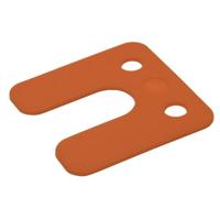 Gebr. Bodegraven drukplaten - met sleuf - 2 mm - kunststof - oranje - 240 st - thumbnail