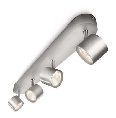 Philips Plafondspot LedMy Living Star 4-lichts metaalgrijs - 562444816