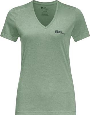 Jack wolfskin Crosstail T-shirt Dames Eucalyptus S