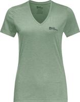 Jack wolfskin Crosstail T-shirt Dames Eucalyptus S - thumbnail