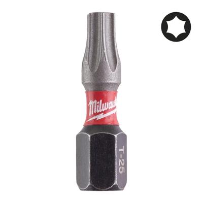 Milwaukee SHOCKWAVE™ IMPACT DUTY schroefbits TX25 x 25 mm VE=2 - 4932430879