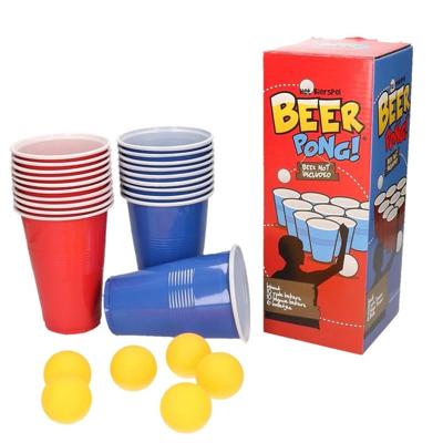 Beer Pong 20 Bekers en 6 Balletjes