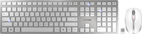 CHERRY DW 9100 SLIM toetsenbord Inclusief muis Universeel RF-draadloos + Bluetooth QWERTY Amerikaans Engels Zilver - thumbnail