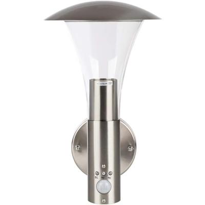 Ranex Wandlamp Buiten 60 W Incl. Bewegingssensor Geborsteld Staal | 1 stuks - RA-OUTDOOR6 - RA-OUTDOOR6