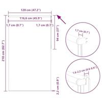 Rolgordijn verduisterend 120x210 cm stofbreedte 116,6 cm - thumbnail