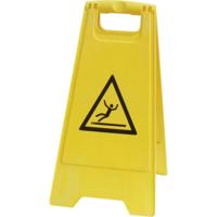 VISO PSG680 Waarschuwingsuitklapbord Gevaar voor uitglijden (b x h) 300 mm x 600 mm ISO 7010 1 stuk(s) - thumbnail