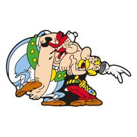 Asterix Fridge Magnet Asterix & Obelix Laughing 6 cm - thumbnail