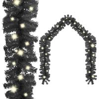VidaXL Kerstslinger met led-lampjes 5 m zwart - thumbnail