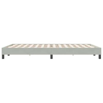 Bedframe zonder matras 140x220 cm fluweel lichtgrijs
