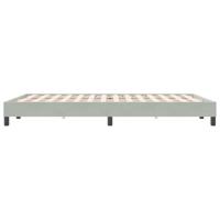 Bedframe zonder matras 160x220 cm fluweel lichtgrijs - thumbnail