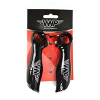 VWP bar-ends kort recht carbon/aluminium zwart - thumbnail