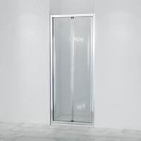 Marenza Fold Vouwdeur - 80x190cm - 6mm veiligheidsglas - alu profiel - anti kalk - chroom SW8415 - thumbnail
