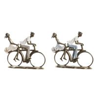 Decoratieve figuren DKD Home Decor 27 x 9,5 x 23 cm Koper Koppel (2 Stuks) - thumbnail