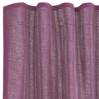 Gordijnen voile met roedezakken 2 st paars