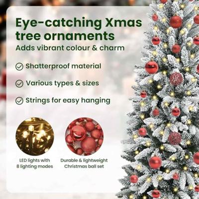 VidaXL Kunstkerstboom wit 120 cm pvc en plastic en staal en pe