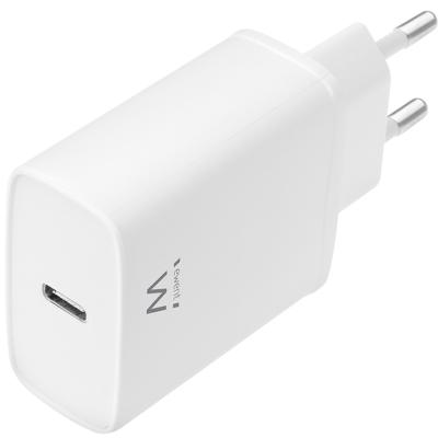 Ewent EW1320 USB-C Samsung/Apple Oplader - 20W - Power Delivery - Snellader - Wit Ewent EW1320 USB-C Samsung/Apple Oplader - 20W - Power Delivery - Snellader - Wit